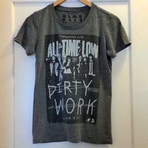 Women's Glamour Kills x All Time Low Dirty Work band tee